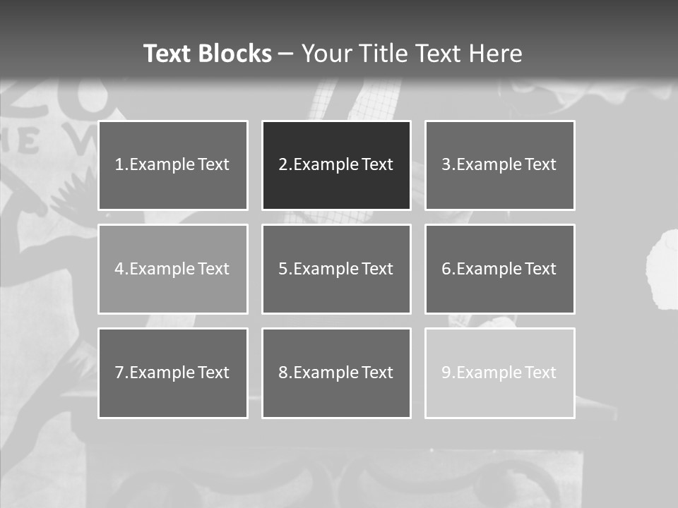 He Speaks A Black-White Background PowerPoint Template