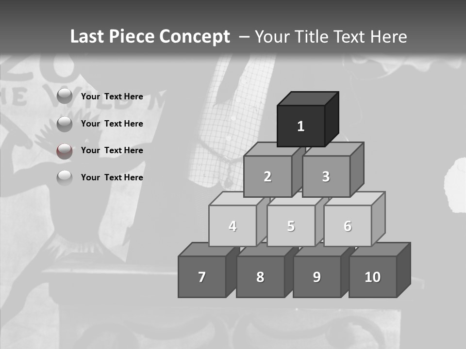 He Speaks A Black-White Background PowerPoint Template