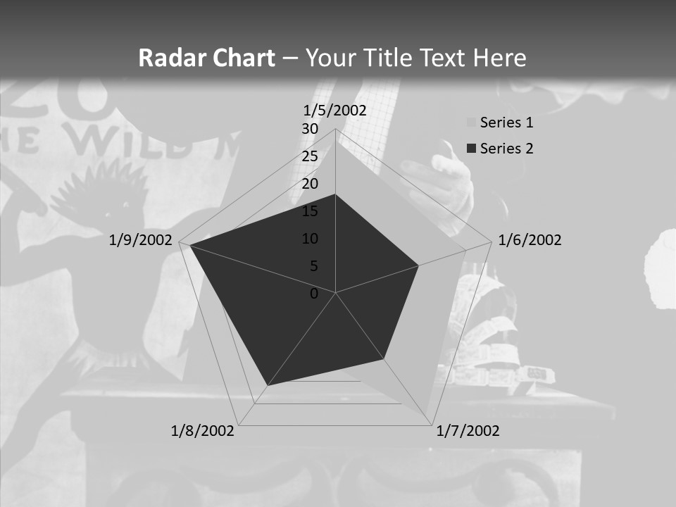 He Speaks A Black-White Background PowerPoint Template