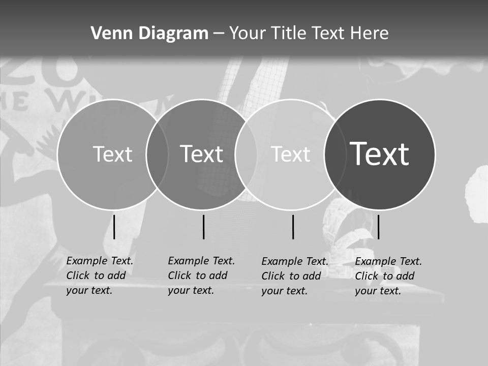 He Speaks A Black-White Background PowerPoint Template