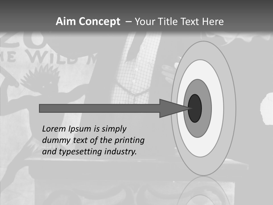 He Speaks A Black-White Background PowerPoint Template