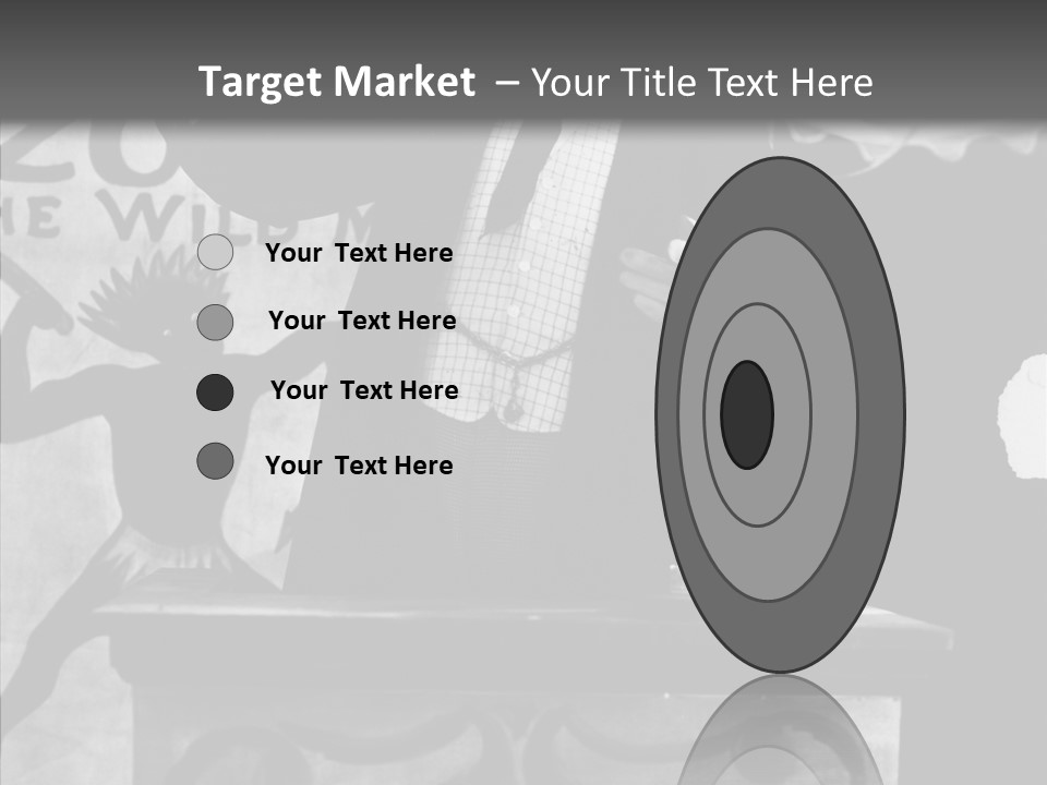 He Speaks A Black-White Background PowerPoint Template