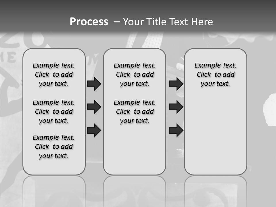 He Speaks A Black-White Background PowerPoint Template