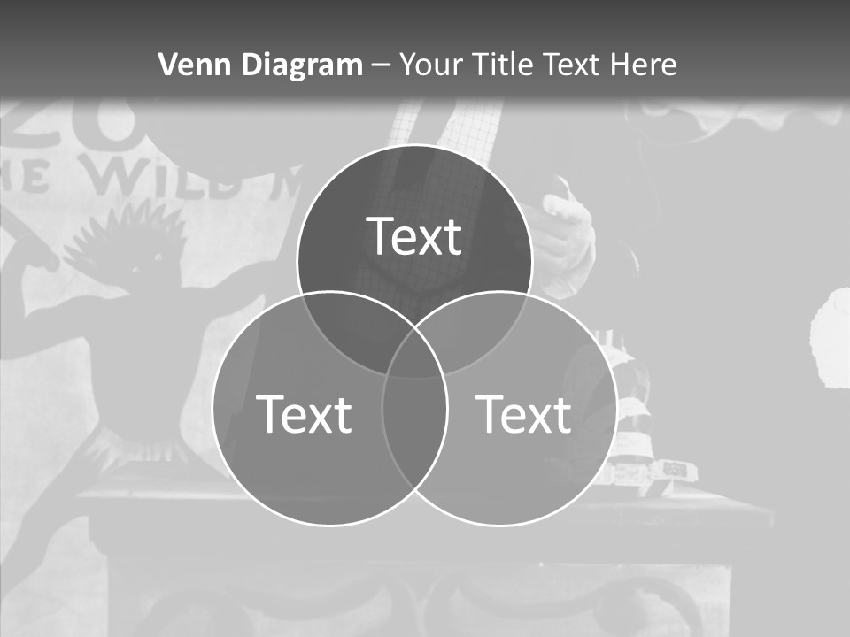 He Speaks A Black-White Background PowerPoint Template