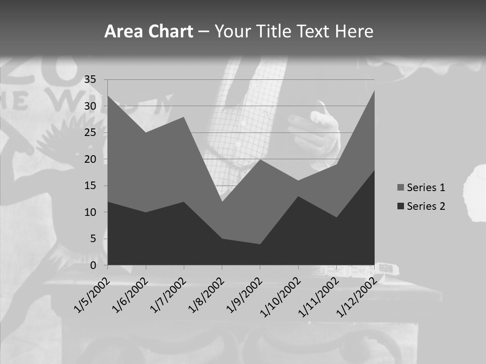 He Speaks A Black-White Background PowerPoint Template