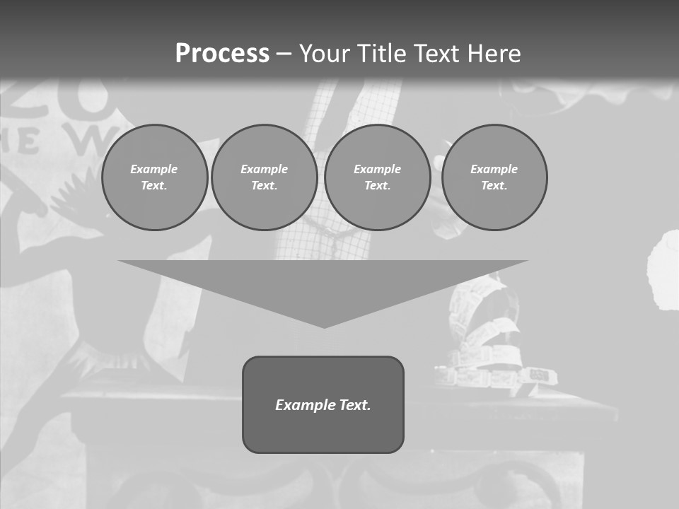 He Speaks A Black-White Background PowerPoint Template