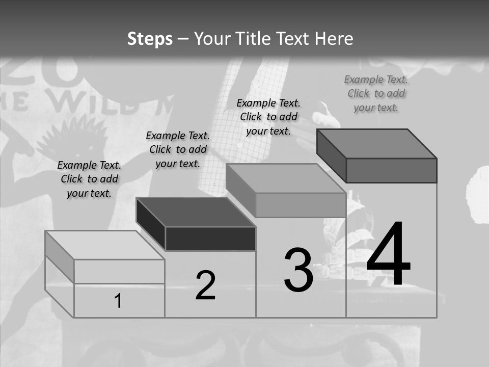 He Speaks A Black-White Background PowerPoint Template