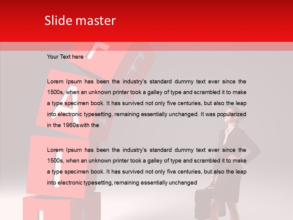 Failed Lose White PowerPoint Template