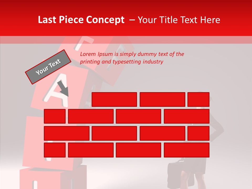 Failed Lose White PowerPoint Template