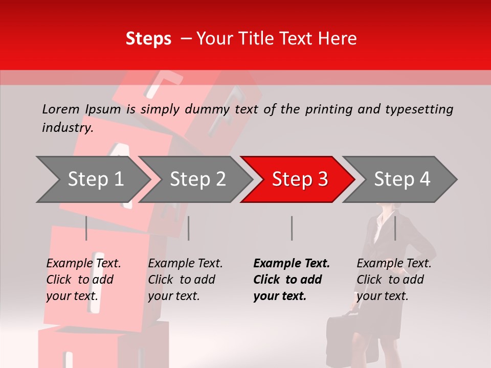 Failed Lose White PowerPoint Template