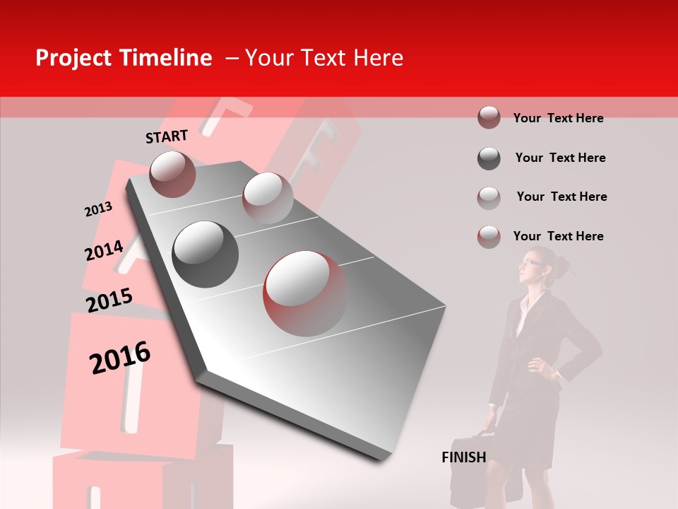 Failed Lose White PowerPoint Template