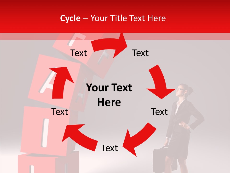 Failed Lose White PowerPoint Template