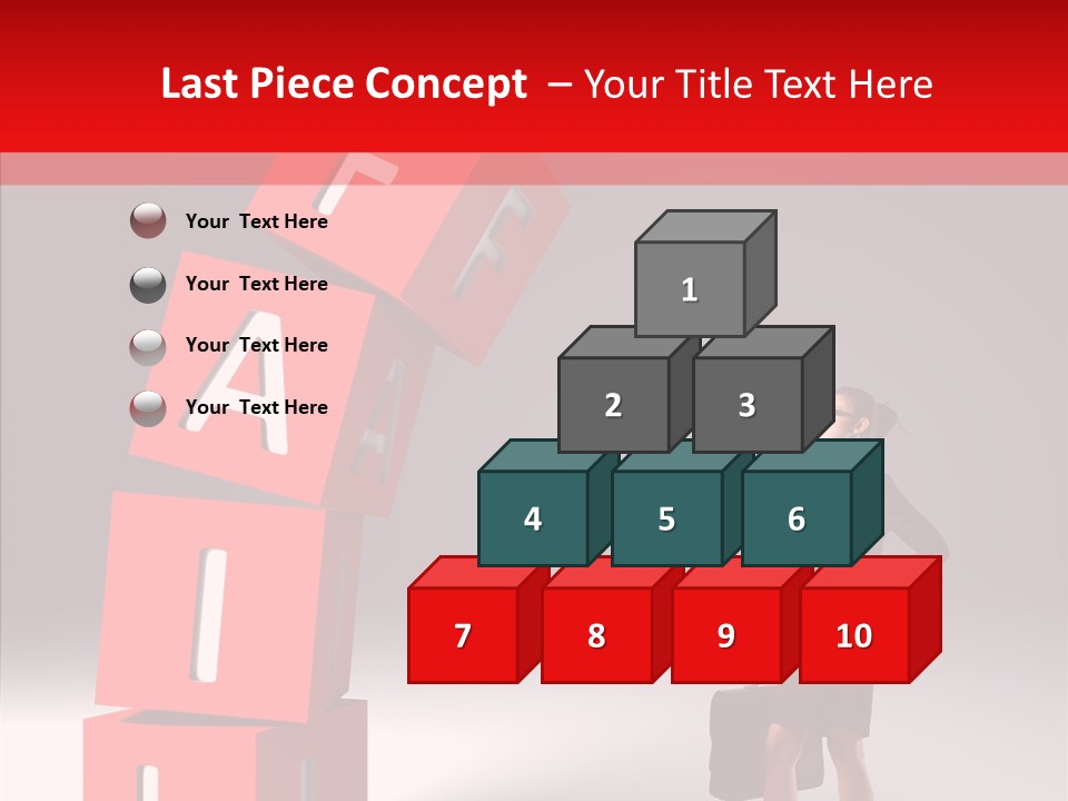 Failed Lose White PowerPoint Template