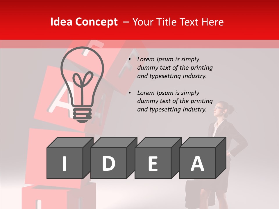 Failed Lose White PowerPoint Template