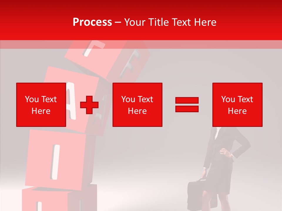 Failed Lose White PowerPoint Template