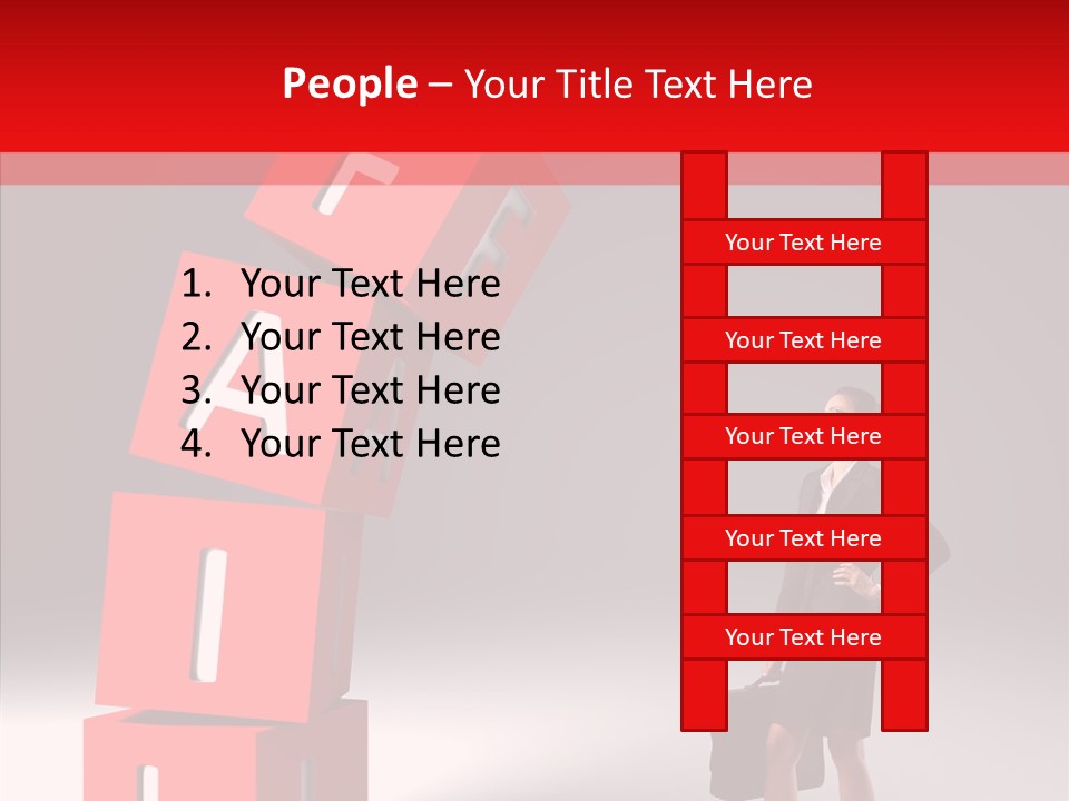 Failed Lose White PowerPoint Template