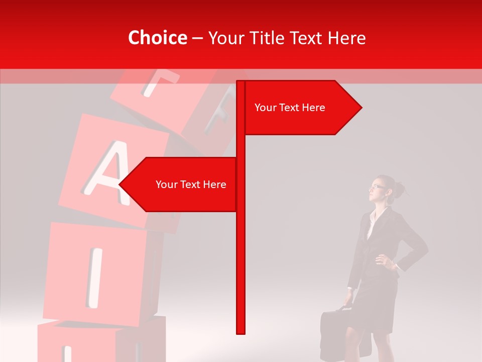 Failed Lose White PowerPoint Template
