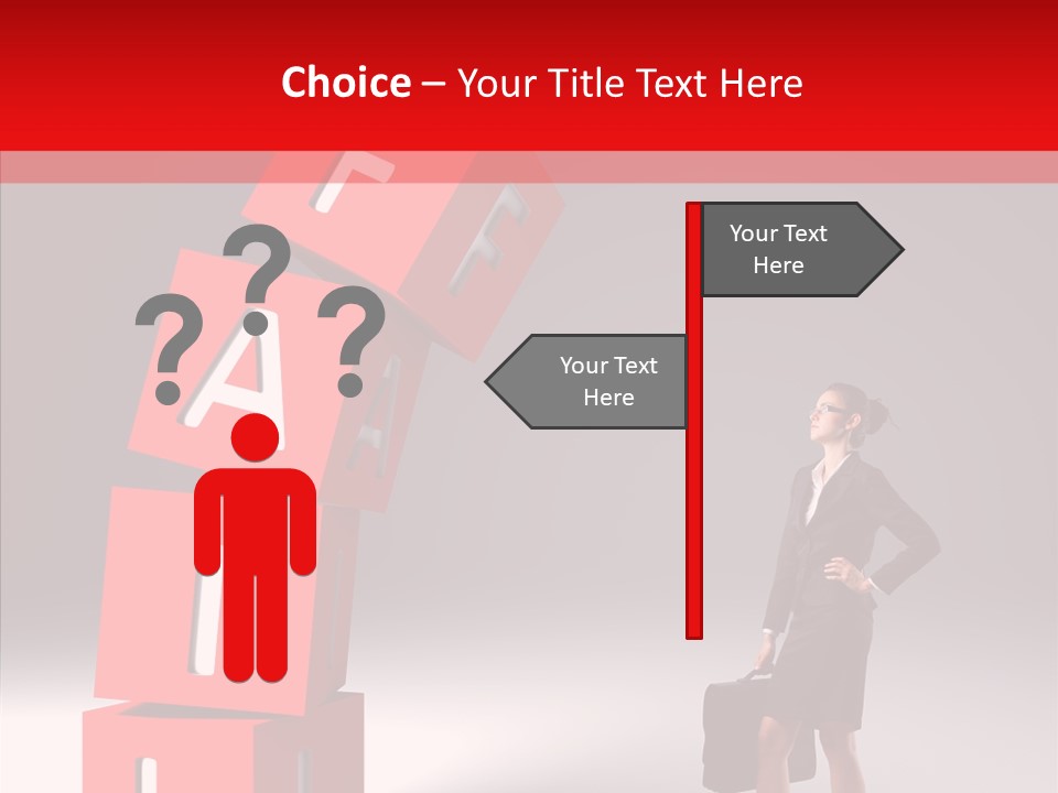 Failed Lose White PowerPoint Template