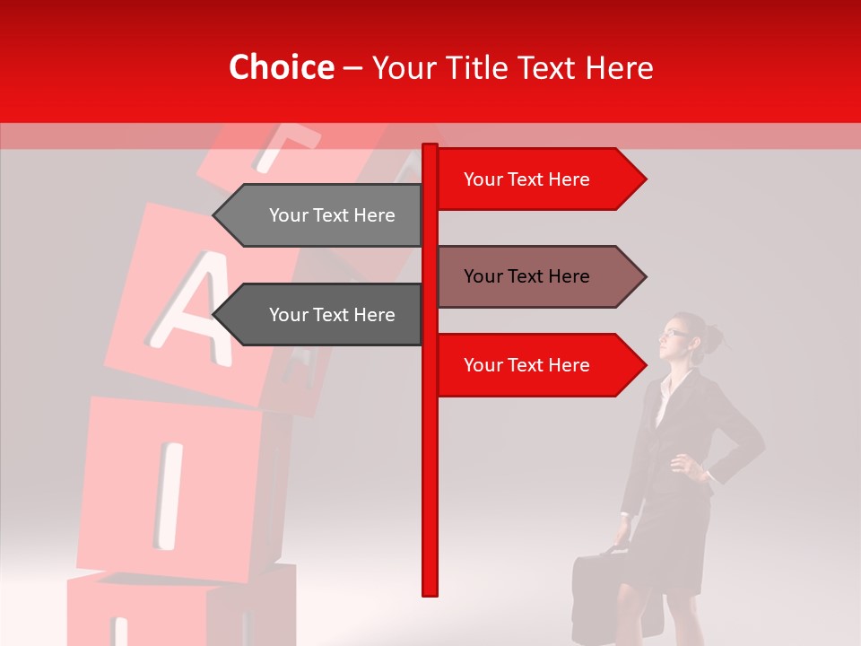 Failed Lose White PowerPoint Template