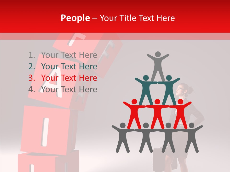 Failed Lose White PowerPoint Template