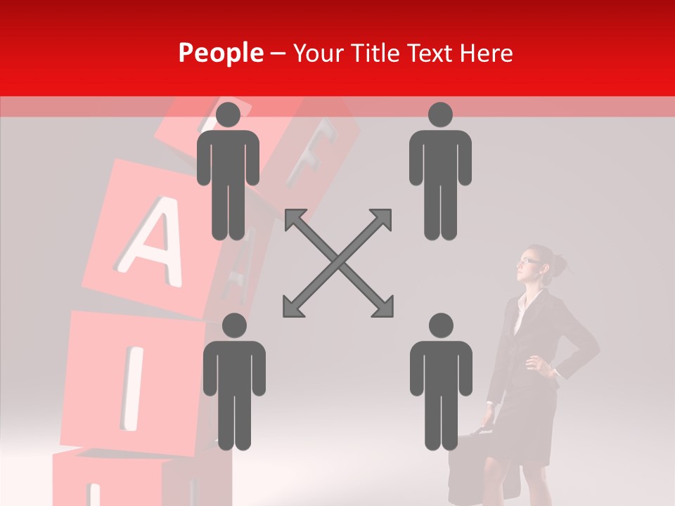 Failed Lose White PowerPoint Template