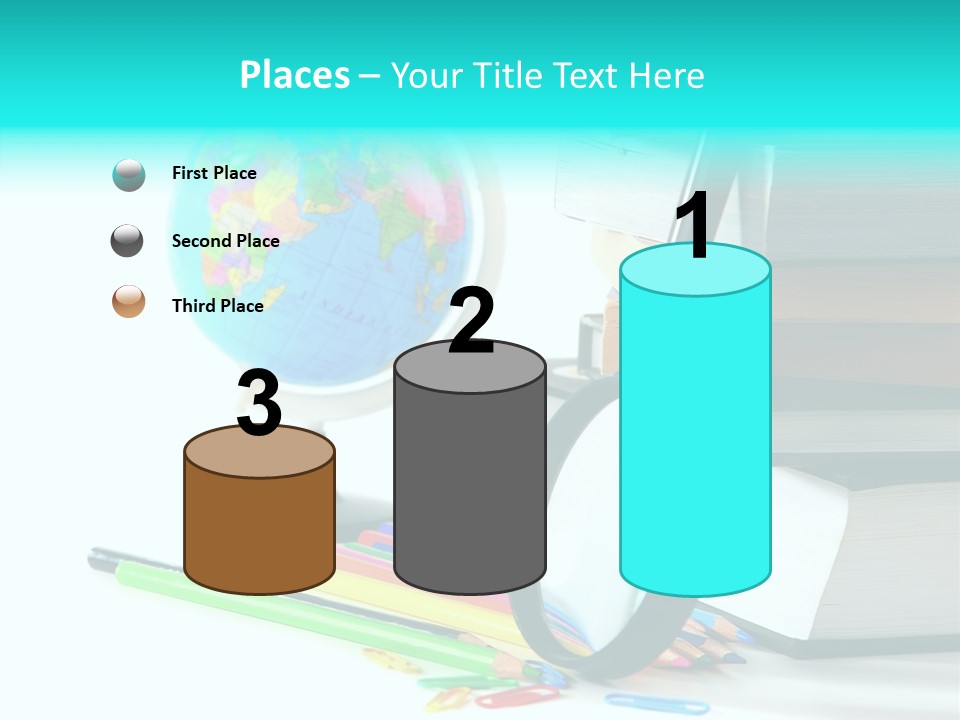 Magnifying Glass Teach Space PowerPoint Template