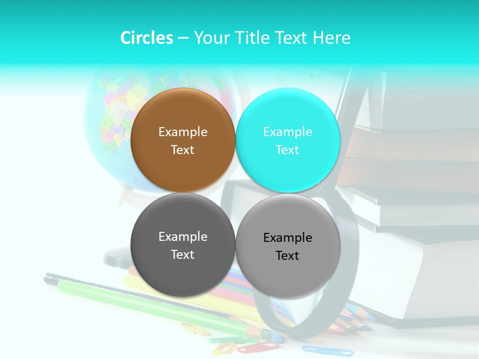 Magnifying Glass Teach Space PowerPoint Template