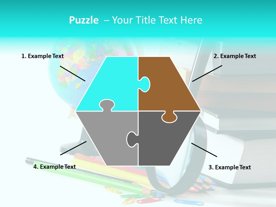 Magnifying Glass Teach Space PowerPoint Template