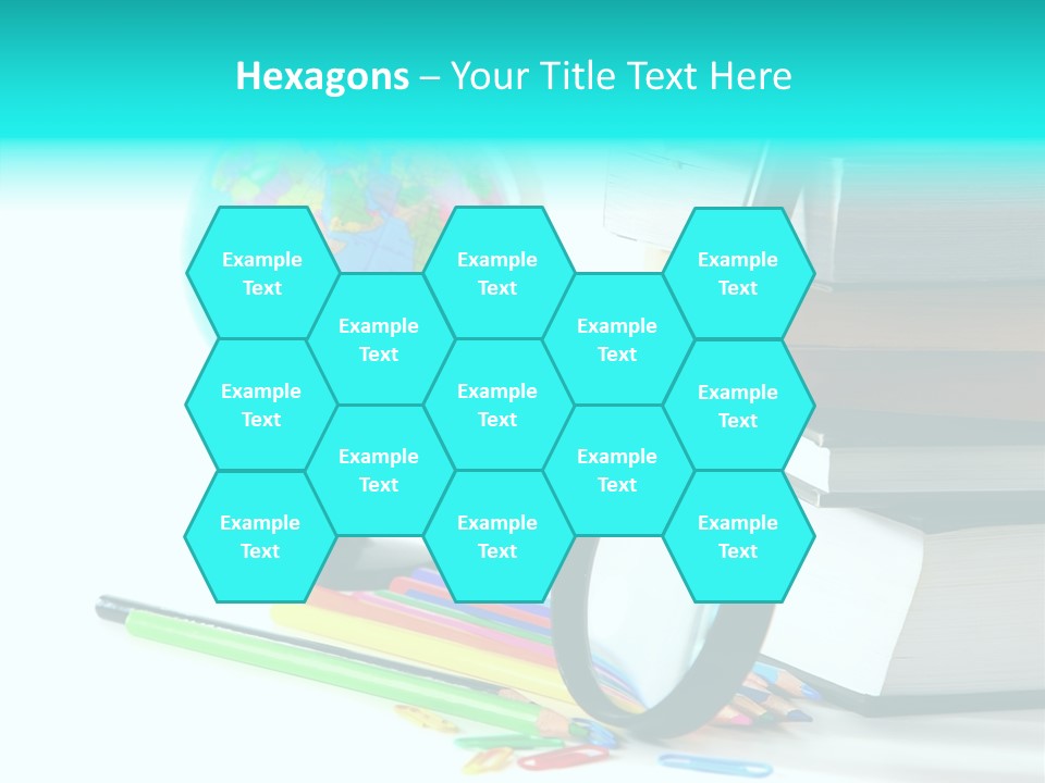 Magnifying Glass Teach Space PowerPoint Template