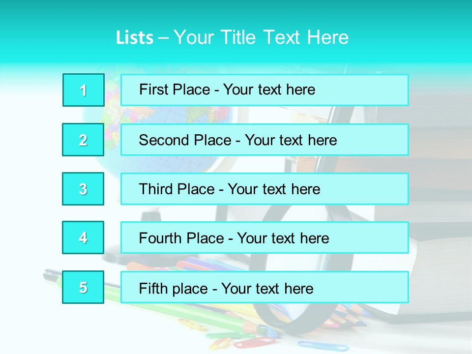 Magnifying Glass Teach Space PowerPoint Template