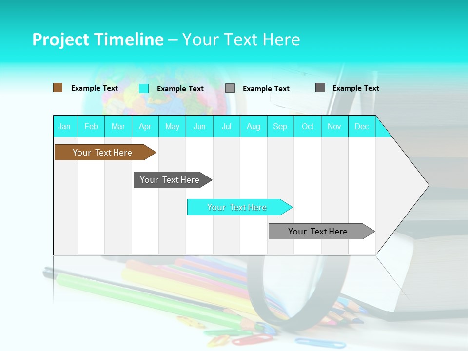 Magnifying Glass Teach Space PowerPoint Template