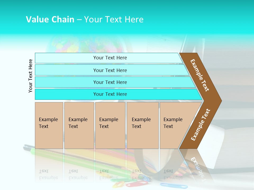 Magnifying Glass Teach Space PowerPoint Template