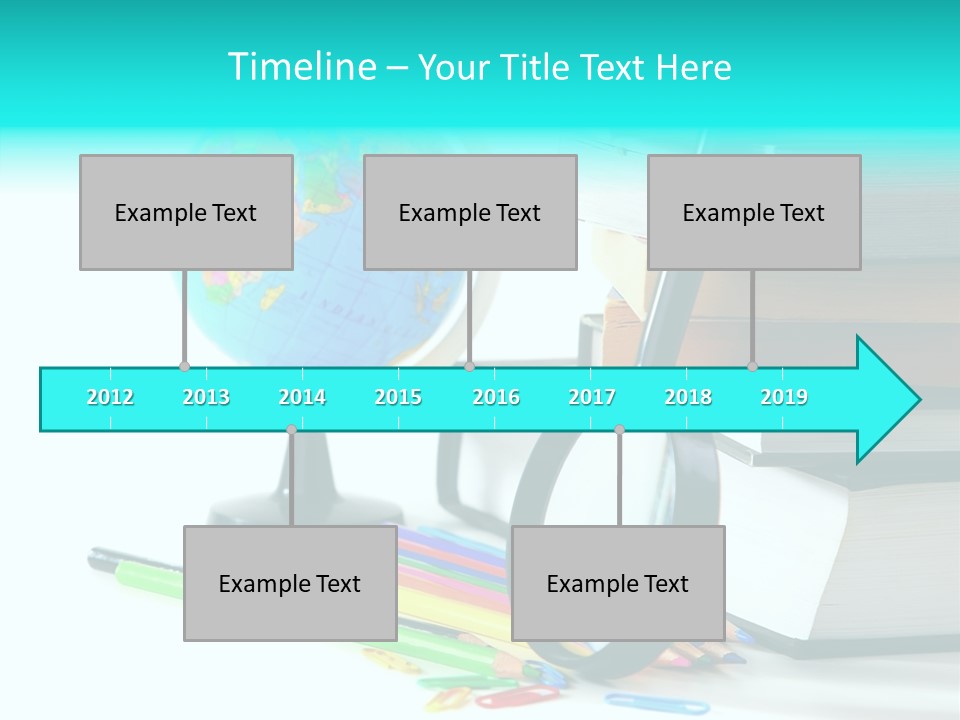 Magnifying Glass Teach Space PowerPoint Template