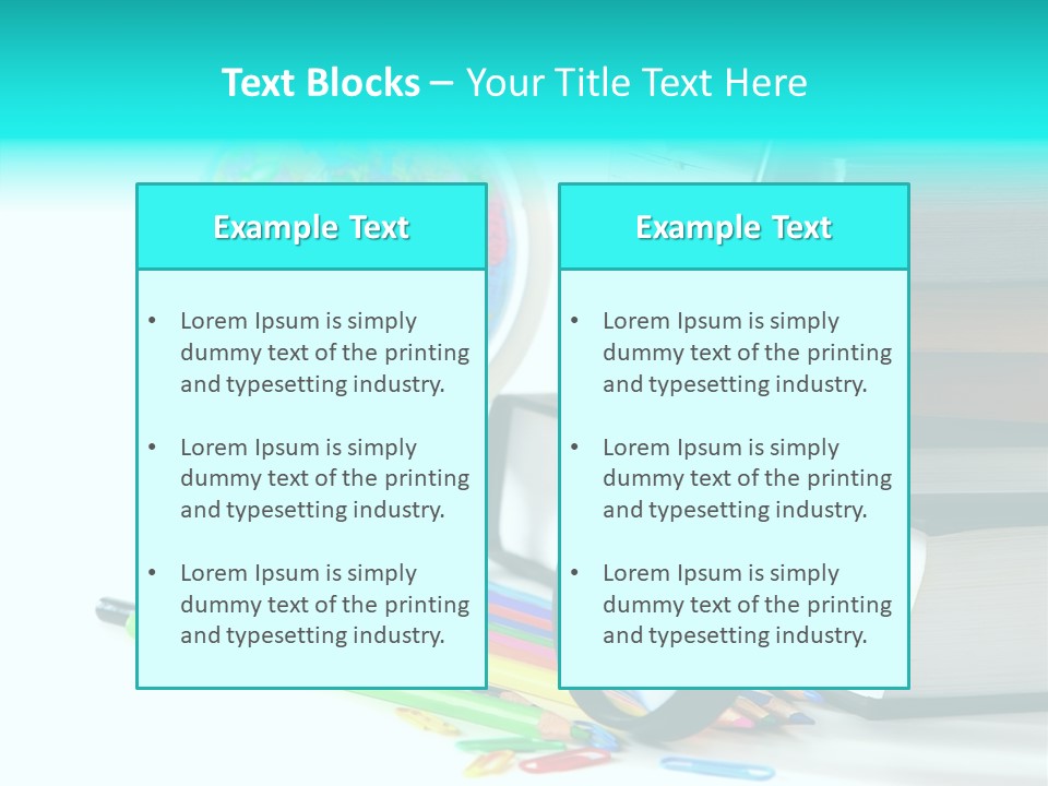 Magnifying Glass Teach Space PowerPoint Template