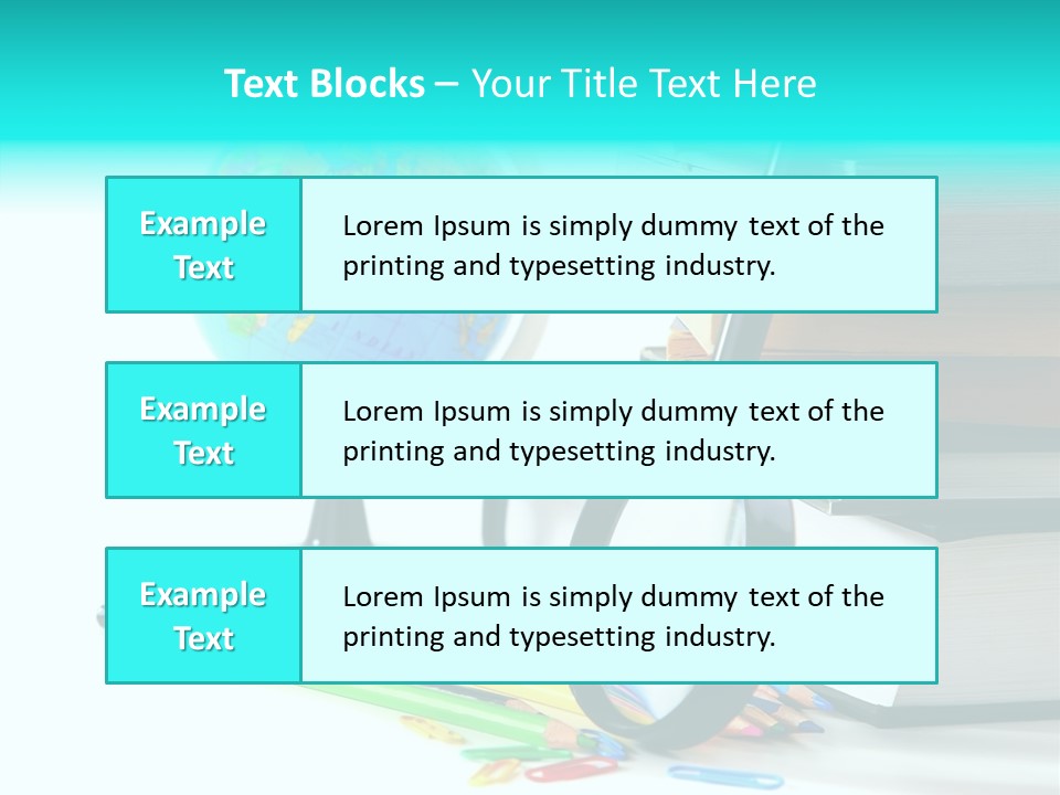 Magnifying Glass Teach Space PowerPoint Template
