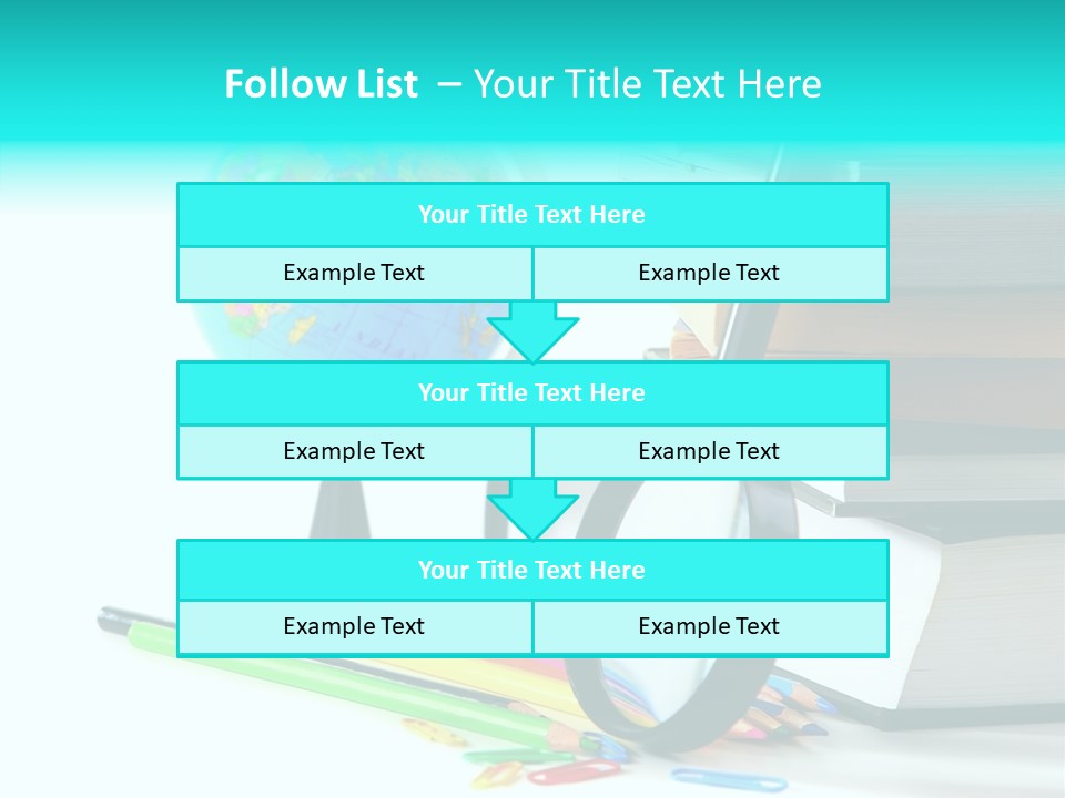 Magnifying Glass Teach Space PowerPoint Template