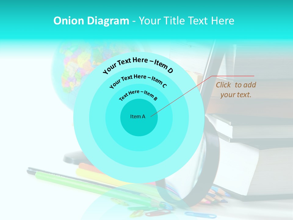 Magnifying Glass Teach Space PowerPoint Template