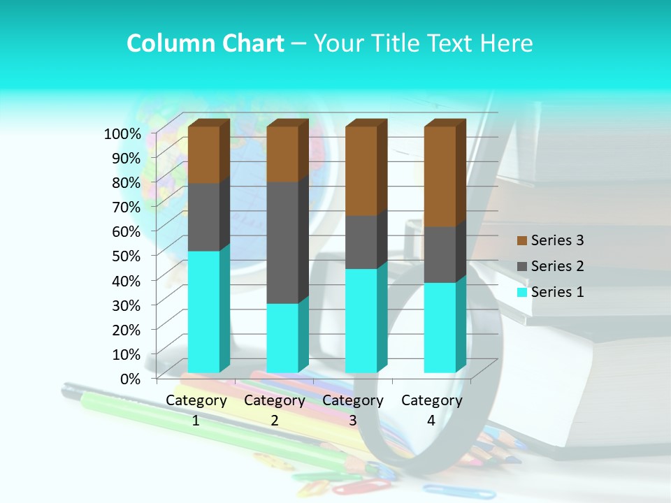 Magnifying Glass Teach Space PowerPoint Template