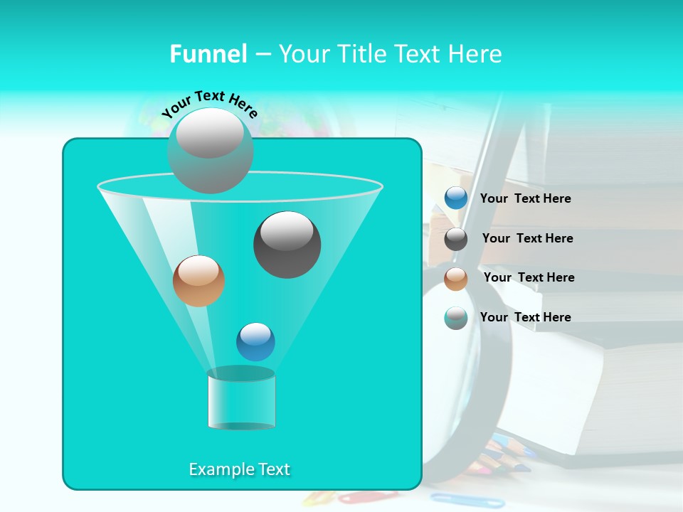 Magnifying Glass Teach Space PowerPoint Template