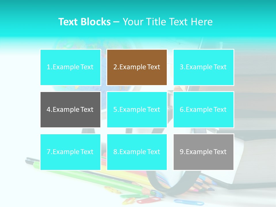 Magnifying Glass Teach Space PowerPoint Template