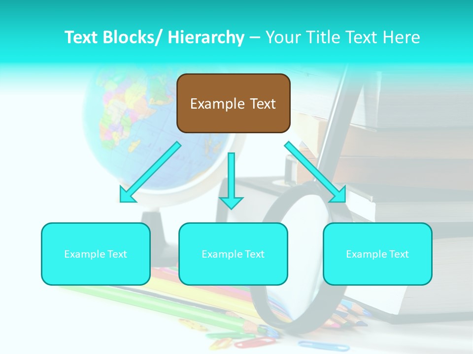 Magnifying Glass Teach Space PowerPoint Template