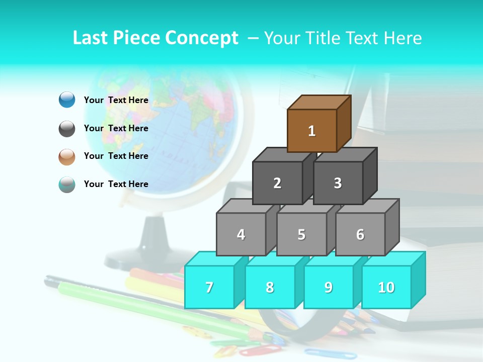 Magnifying Glass Teach Space PowerPoint Template