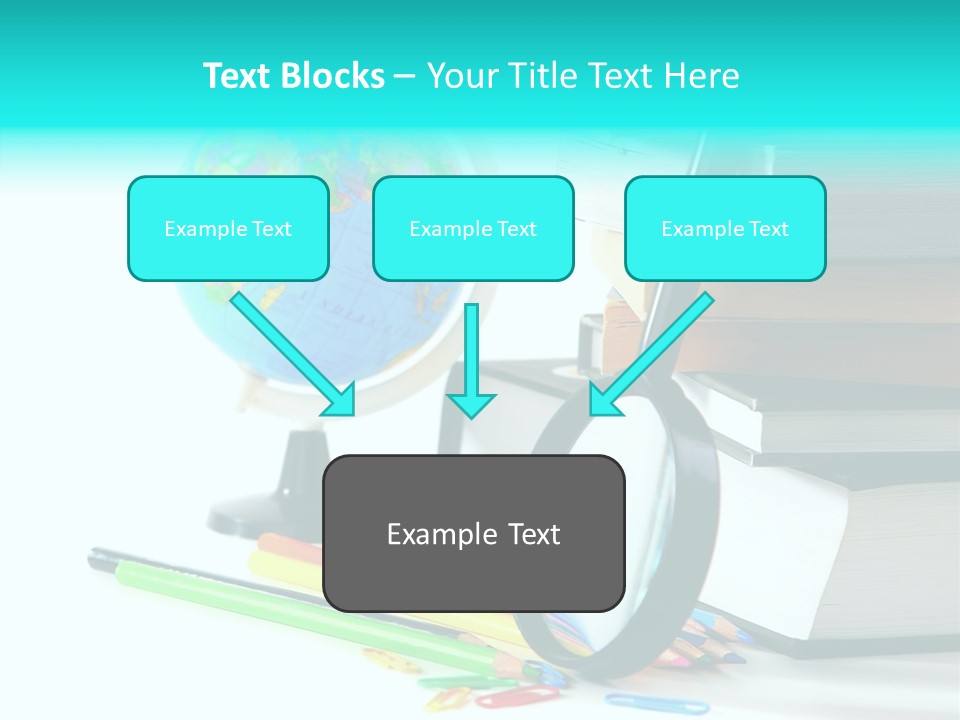 Magnifying Glass Teach Space PowerPoint Template