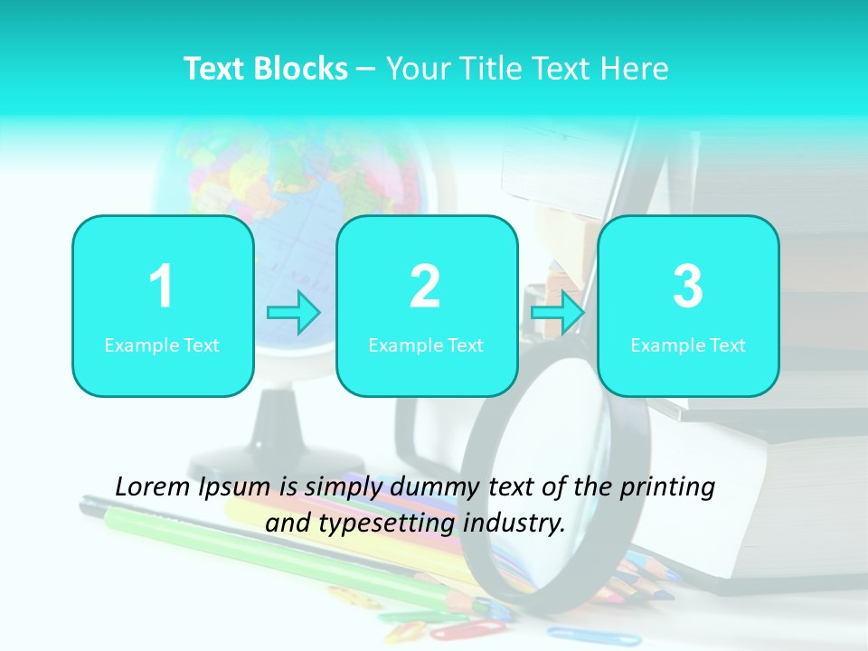 Magnifying Glass Teach Space PowerPoint Template
