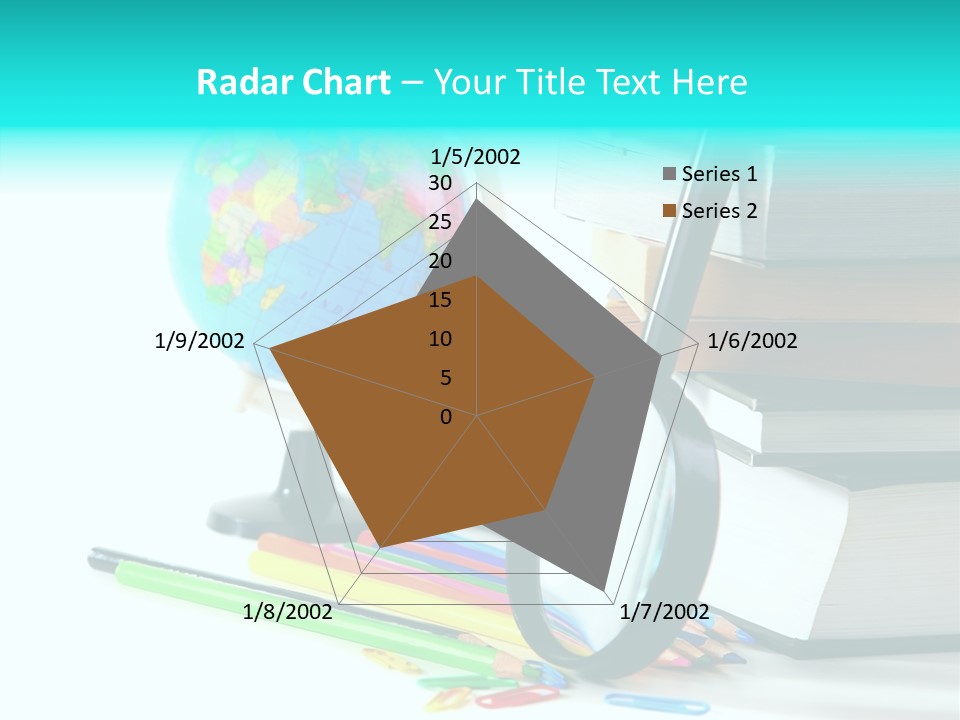 Magnifying Glass Teach Space PowerPoint Template