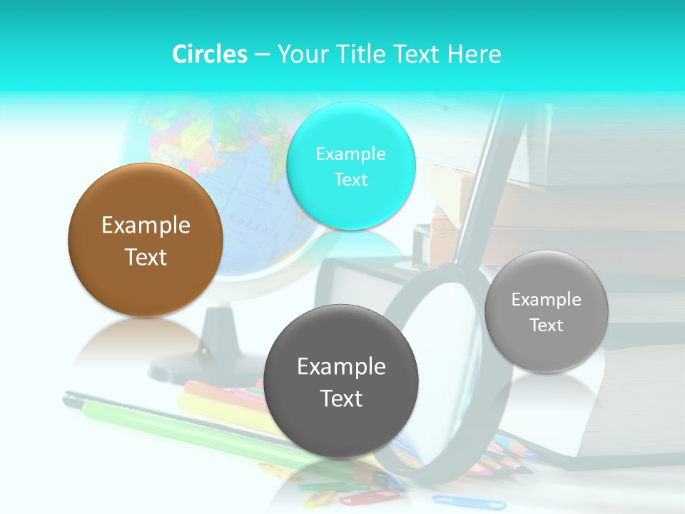Magnifying Glass Teach Space PowerPoint Template