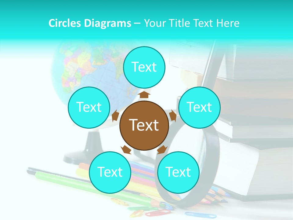 Magnifying Glass Teach Space PowerPoint Template