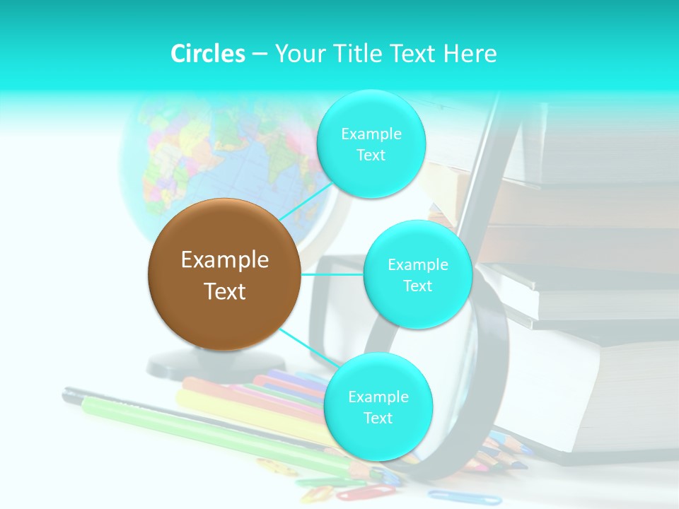 Magnifying Glass Teach Space PowerPoint Template