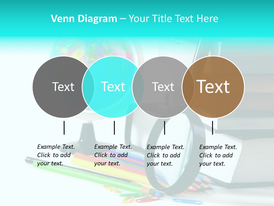 Magnifying Glass Teach Space PowerPoint Template