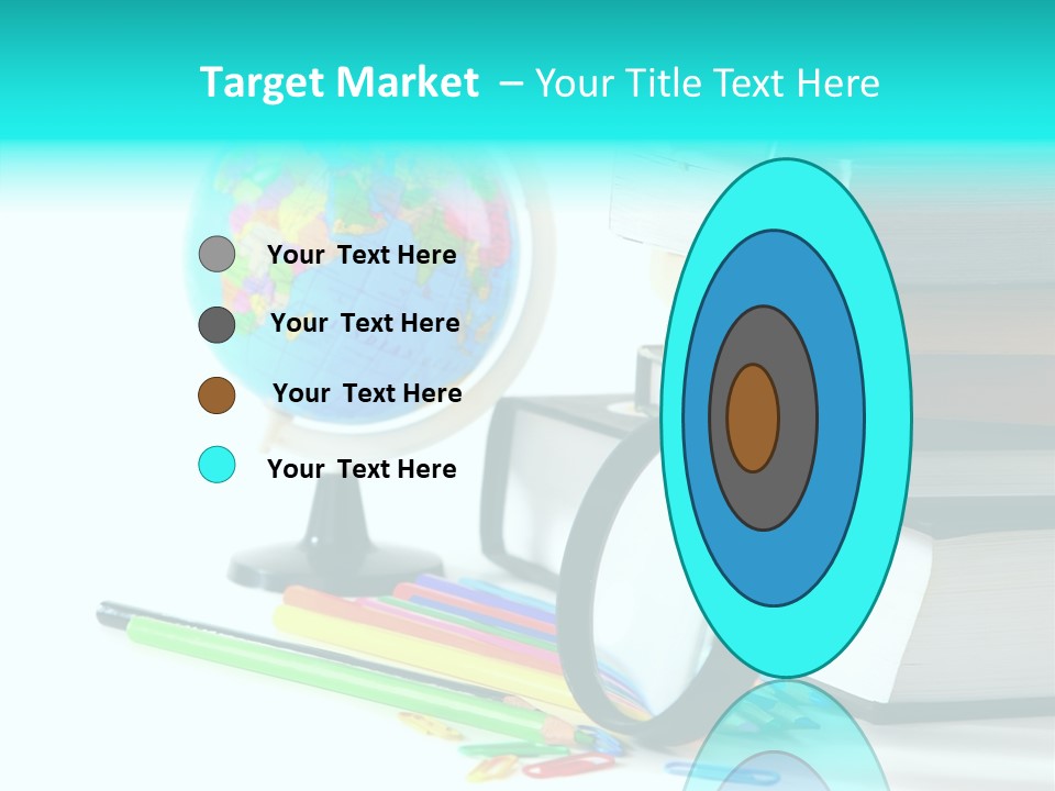 Magnifying Glass Teach Space PowerPoint Template